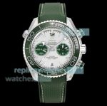 TVS Swiss Clone Omega Seamaster Planet Ocean 45.5mm Green 9900 Chronograph Watch 